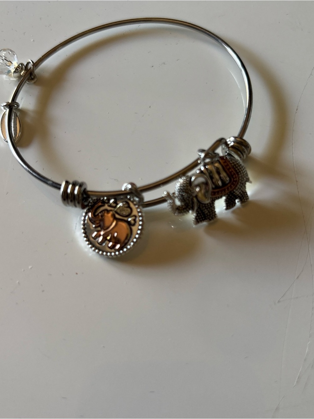 Unwritten LA CN Lucky Elephant Dangle Charm Bracelet